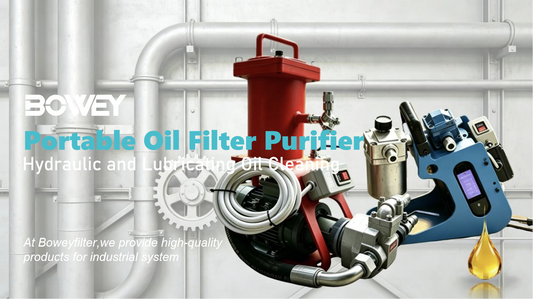 Clean Oil. Anywhere. Anytime. - Portable Oil Filter Purifier