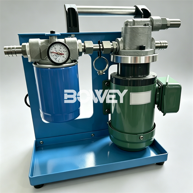GT4D10Q6 Bowey Handheld Portable Oil Purifier Compact Industrial Hydraulic Oil Filter for Fluid Filtration and Transfer