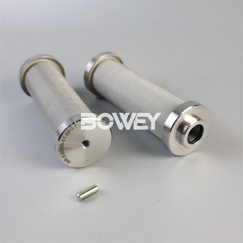 INR-S-00085-ST-SPG-K6375 Bowey Replaces Indufil Stainless Steel Hydraulic Oil Filter Element