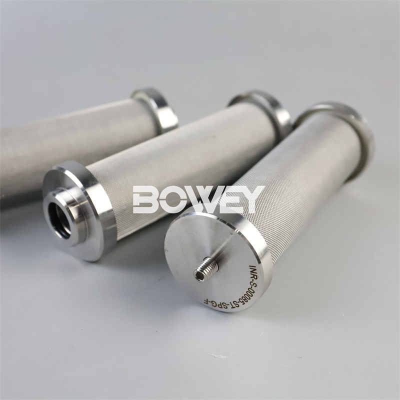 INR-S-00085-ST-SPG-K6375 Bowey Replaces Indufil Stainless Steel Hydraulic Oil Filter Element
