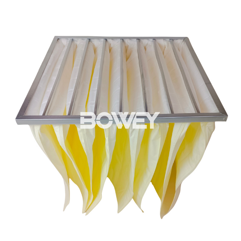 Bowey Repalces VECOFLOW FSAV MERV 11 Bag Air Pre-filter, 24 x 24 x 26 Inches, 8-Pocket