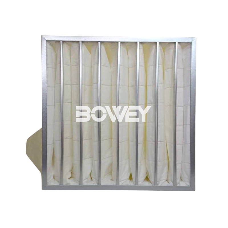 Bowey Repalces VECOFLOW FSAV MERV 11 Bag Air Pre-filter, 24 x 24 x 26 Inches, 8-Pocket