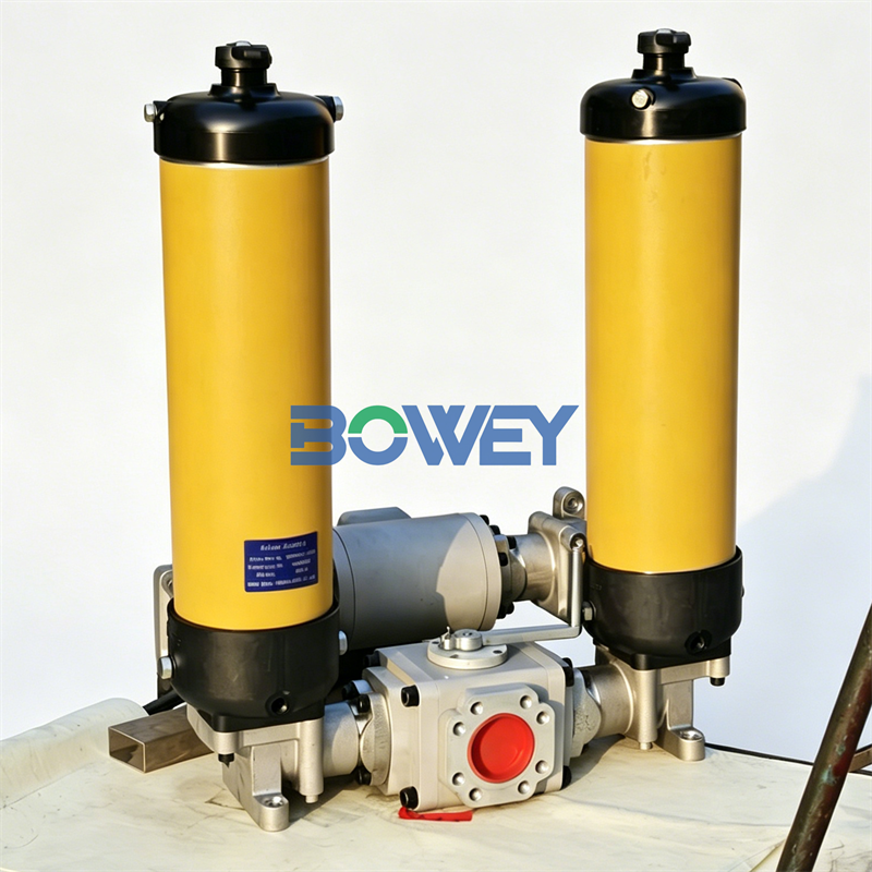 Double filter 50LDN0160G100-A00-V2.2-M-R6 Bowey Hydraulic Pressure Line Filter Housing/Filter Assembly