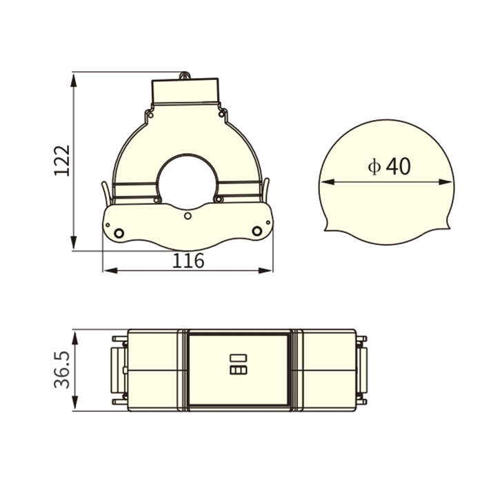 UK-40 small toroidal split core current transformer class 0.5