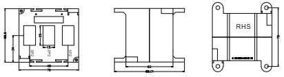 HY3N2-25 three-phase closed-type current transformer with crystal interface