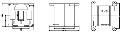 HY3N2-25 three-phase closed-type current transformer with crystal interface