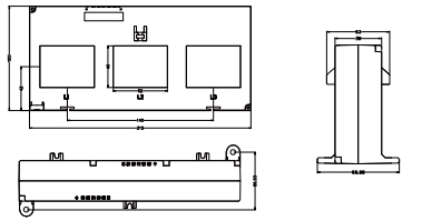 HY3N2-70 three-phase closed-type current transformer with crystal interface