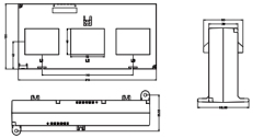 HY3N2-70 three-phase closed-type current transformer with crystal interface