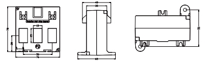 HY3N1-25 three-phase current transformer with crystal connector black