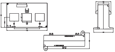 HY3N2-45 three-phase closed-type current transformer with crystal interface