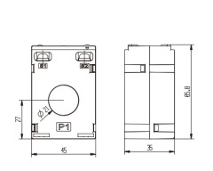 HYX series HYX-20 closed type current transformer