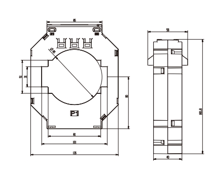 HYX series HYX-85 closed type current transformer
