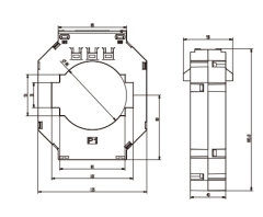 HYX series HYX-85 closed type current transformer