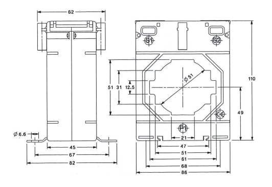 RBH50/30 Current Transformer Closed Type