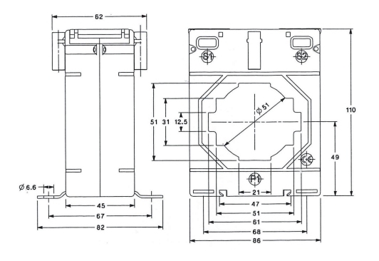 RBH50/30 Current Transformer Closed Type