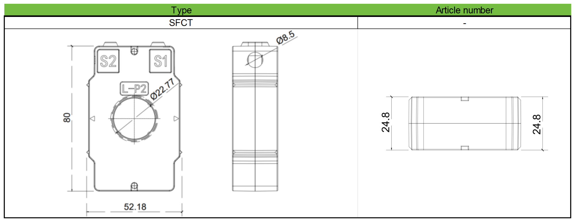 low-voltage current transformer