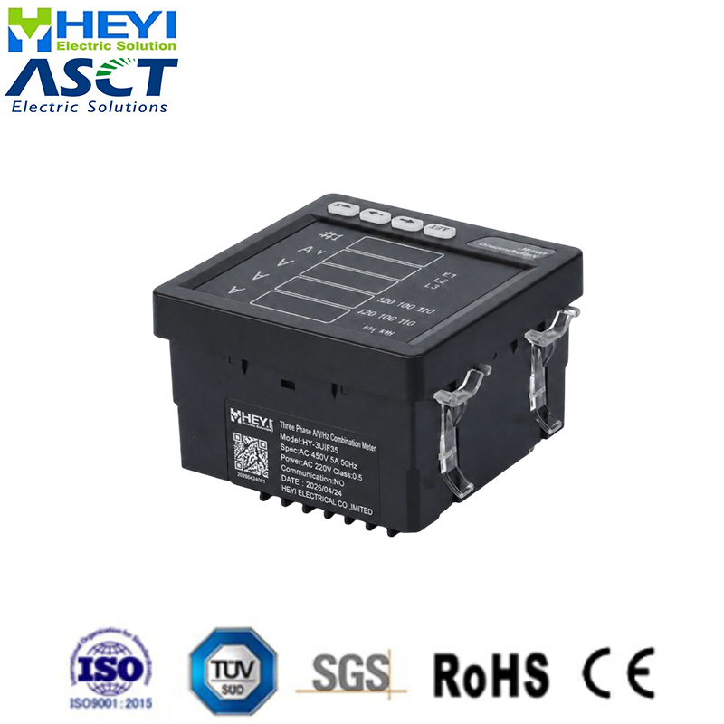 Three-phase A/V/Hz combination meter
