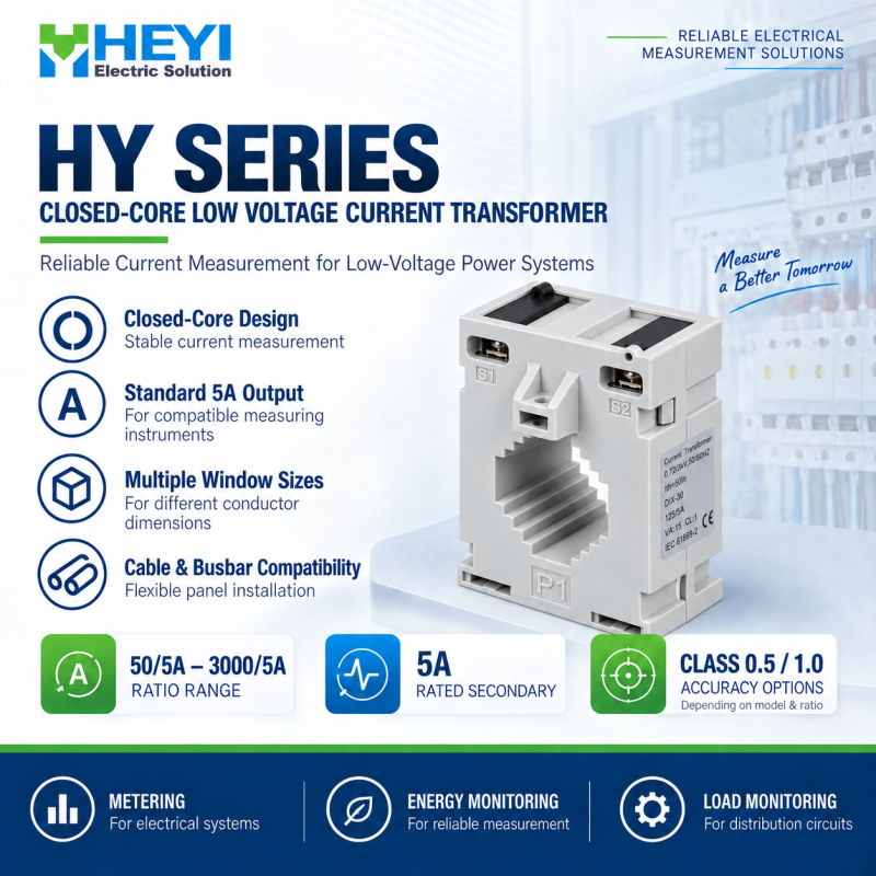 HY-30 Low Voltage Current Transformer for Panel Metering