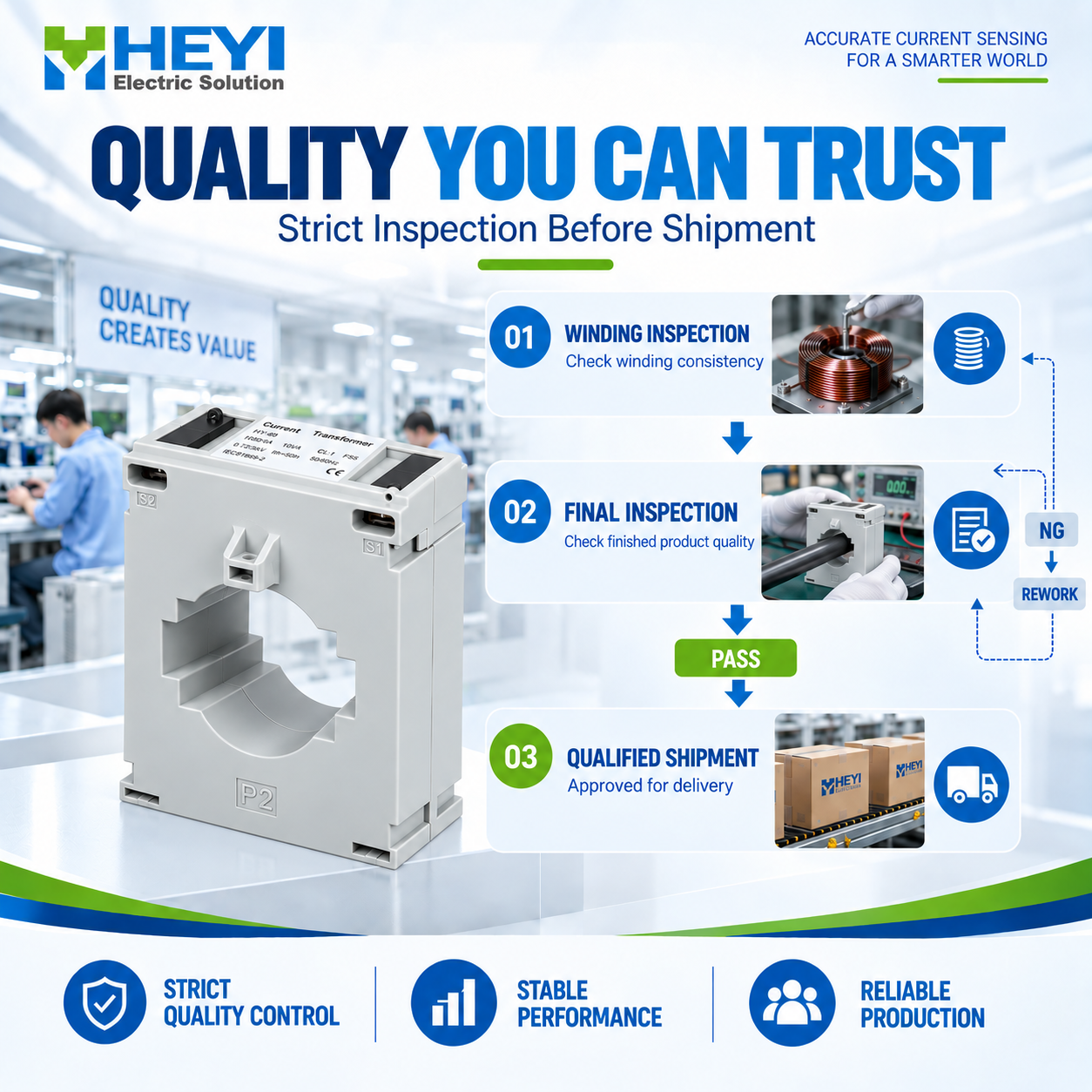 HY-60 Low Voltage Current Transformer for Panel Metering