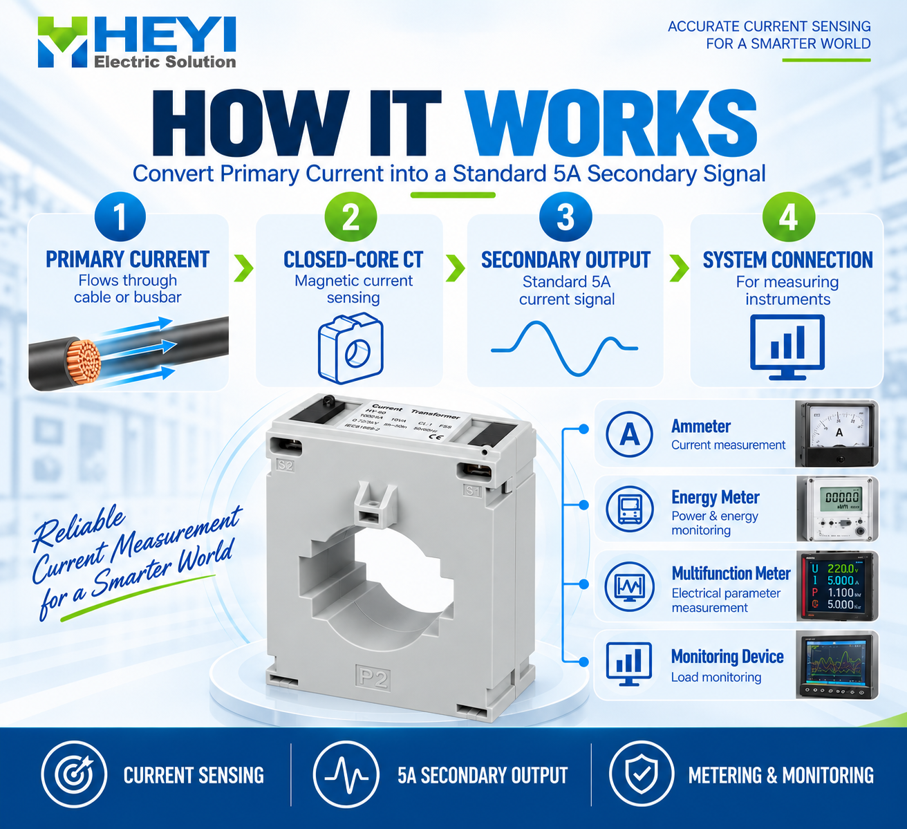 HY-60 Low Voltage Current Transformer for Panel Metering