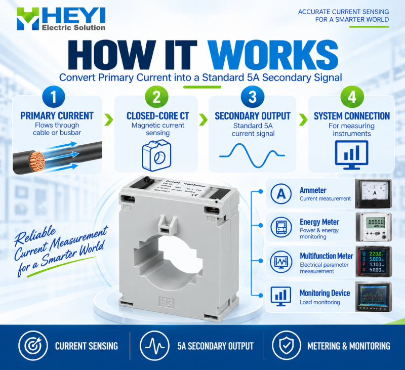 HY-60 Low Voltage Current Transformer for Panel Metering