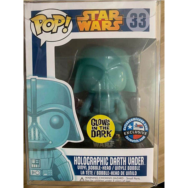 #33 /"Holographic Darth Vader/" Vinyl With Protector FUNKO POP Star Wars