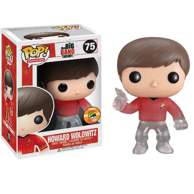 Pop! Television The Big Bang Theory Howard Wolowitz (Star Trek) (Transporting) #75 Vinyl Figure In Stock