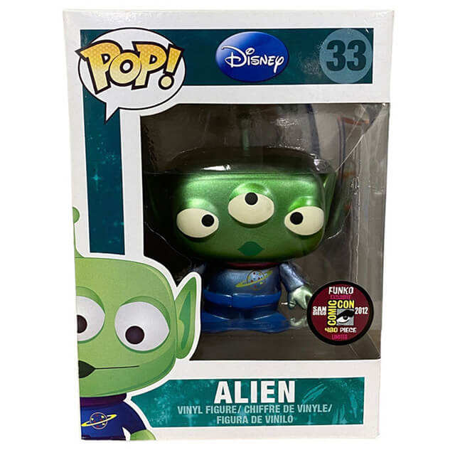 Pop! Disney Toy Story Metallic Alien #33 Vinyl Figure In Stock
