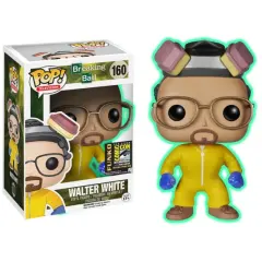 Funko Pop! Television Breaking Bad Walter White (Haz Mat Suit) (Glow in the Dark) #160 Vinyl Figure In Stock