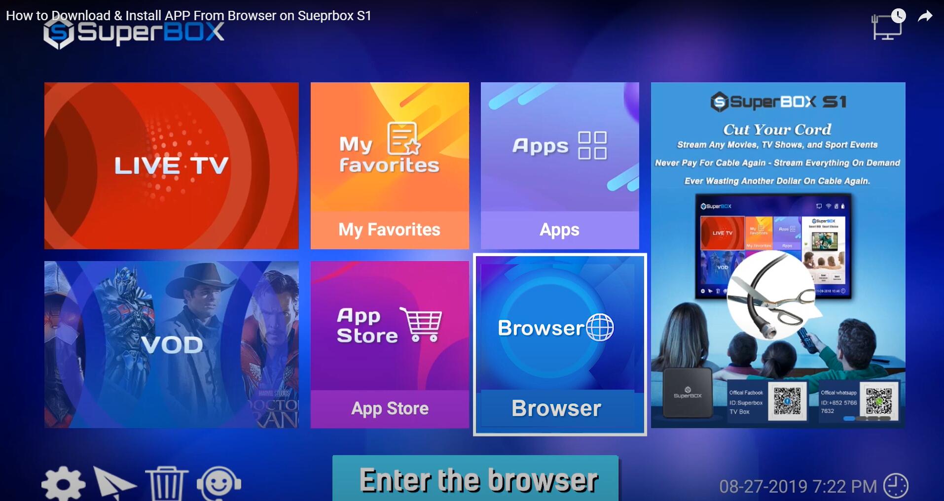 How to Download & Install APP From Browser on Sueprbox S1?