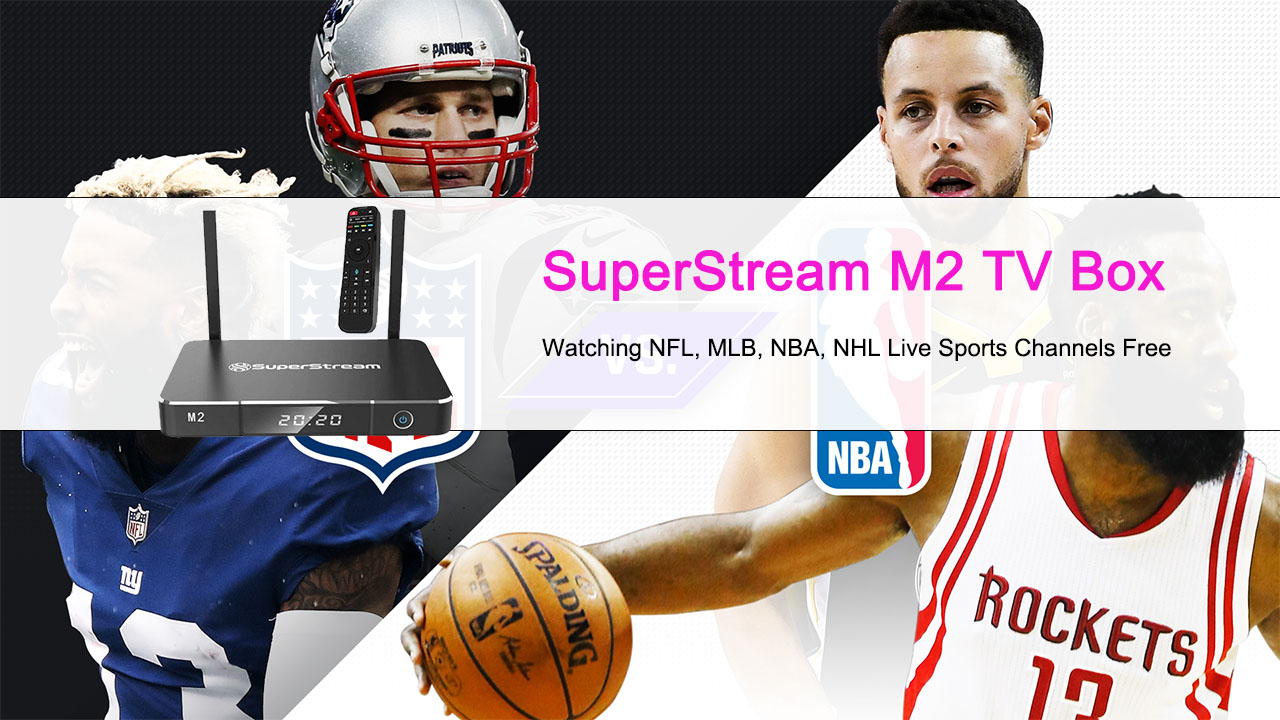 SuperStream M2 Streaming TV Box - 1000+ HD Live TV Channels, Sports Channels