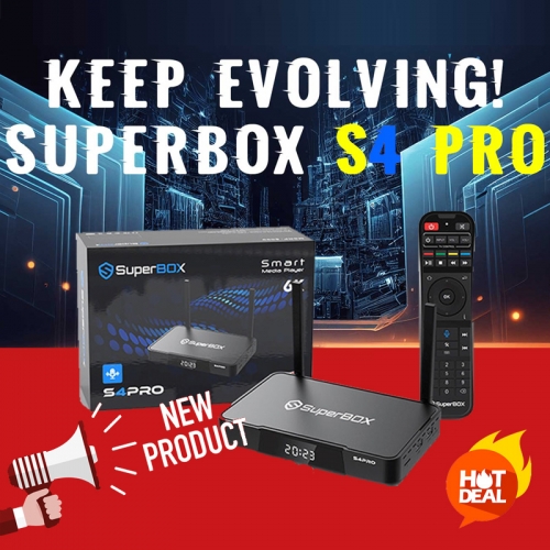 SuperBox S4 Pro - Beste Smart Android TV Box in de VS en CA - 2023 Nieuwe collectie