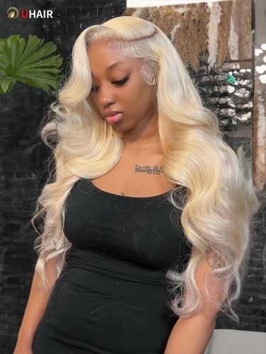 UHAIR Brazilian Body Wave Blonde 1 Bundle 100% Virgin Human Hair Weave for Women