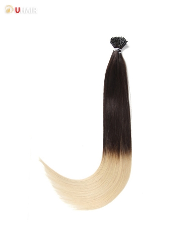 UHAIR Ombre Blonde Hair Wigs I Tip Extensions Human Hair 20inch Stick I Tip Hair Extensions 0.5g/S
