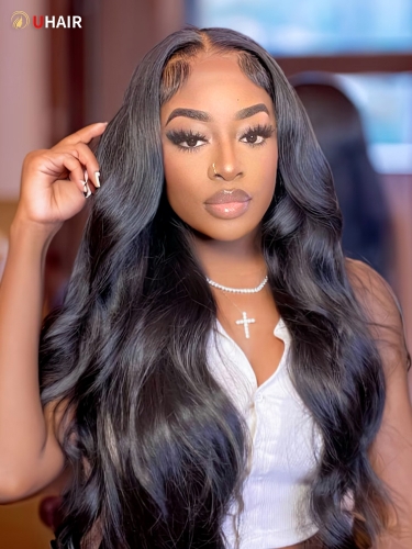 UHAIR Wear and Go Glueless Wigs Body Wave 6x4.5/ 4x4 / 5x5 Pre Cut Lace Front Wigs Human Hair Wig