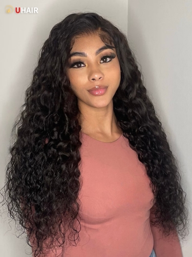 UHAIR 4 Bundles Water Wave Human Hair Unprocessed Virgin Hair Wig For Woman