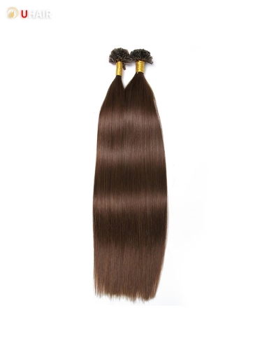 UHAIR 100s 0.5g/S Straight Wig Nail Real Natural U Tip Hair Extensions Human Virgin Hair with All Colors