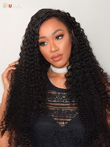 UHAIR 4 Bundles Human Hair Brazilian Curly Hair Virgin Hair Wigs For Woman