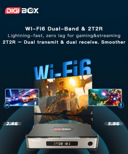 DIGIBox D6 Max Android TV Box | Official DIGIBox Streaming Media