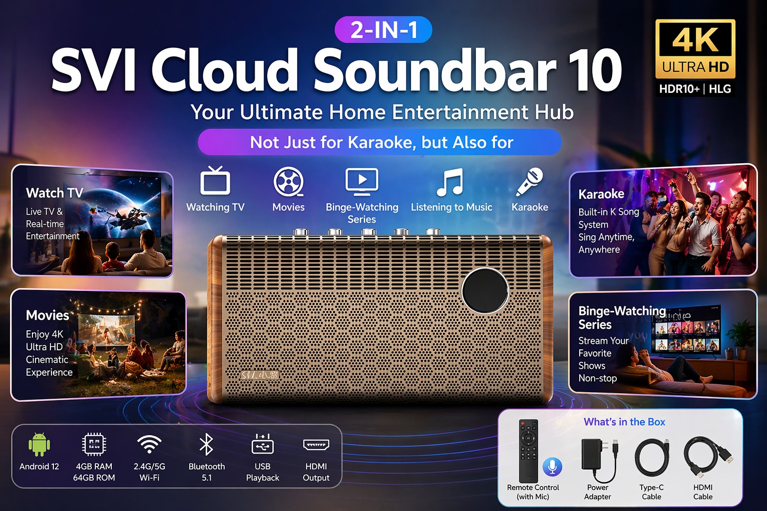 SVICloud Soundbar 10 Review: A Powerful 2-in-1 Home Entertainment System