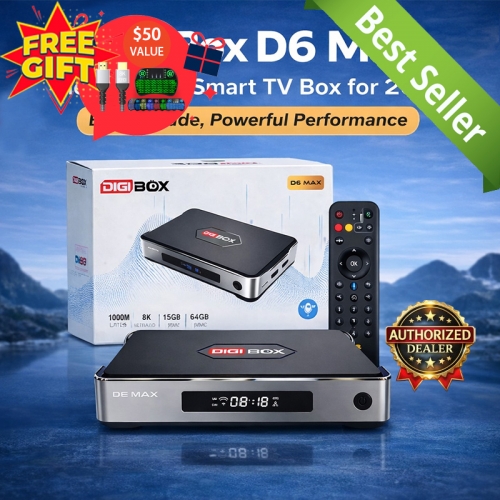 DIGIBox D6 Max - 2026年の究極のスマートTVボックス:大幅アップグレード.強力なパフォーマンス