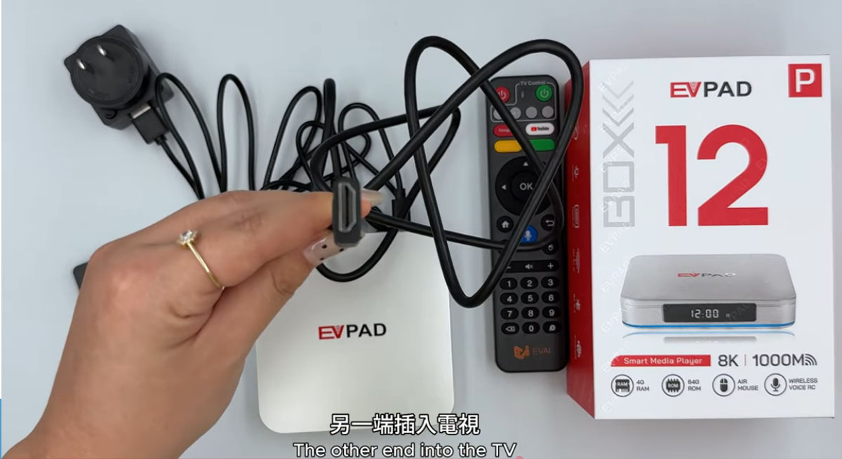 EVPAD 12P 설정 방법, EVPAD 12P 앱 설치 방법