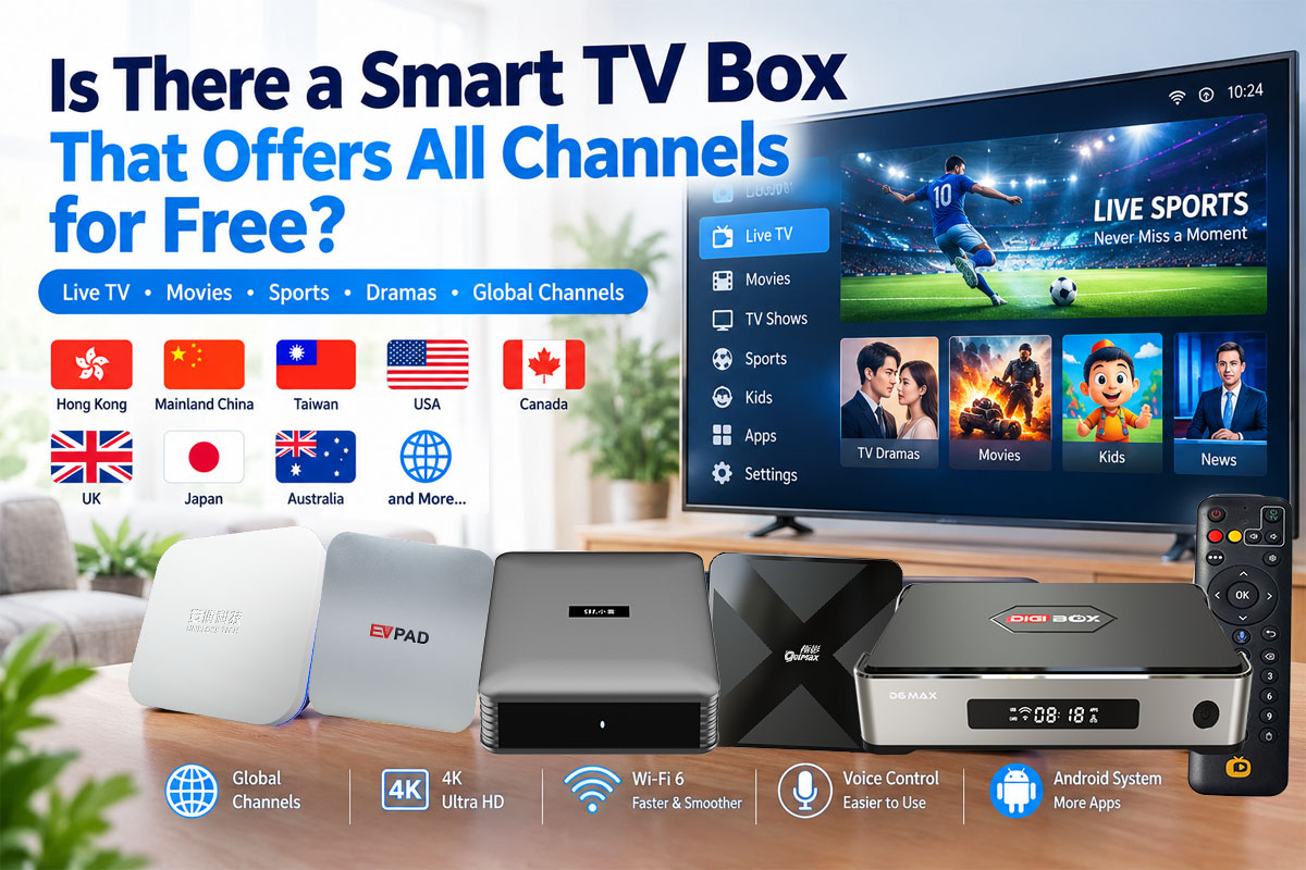 全チャンネルを無料で視聴できるスマートTVボックスはありますか？