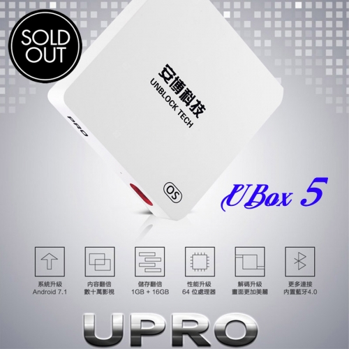 Ubox5 Pro صندوق تليفزيون - Unblock Tech أحدث إصدار من UBOX Gen 5 Pro Max