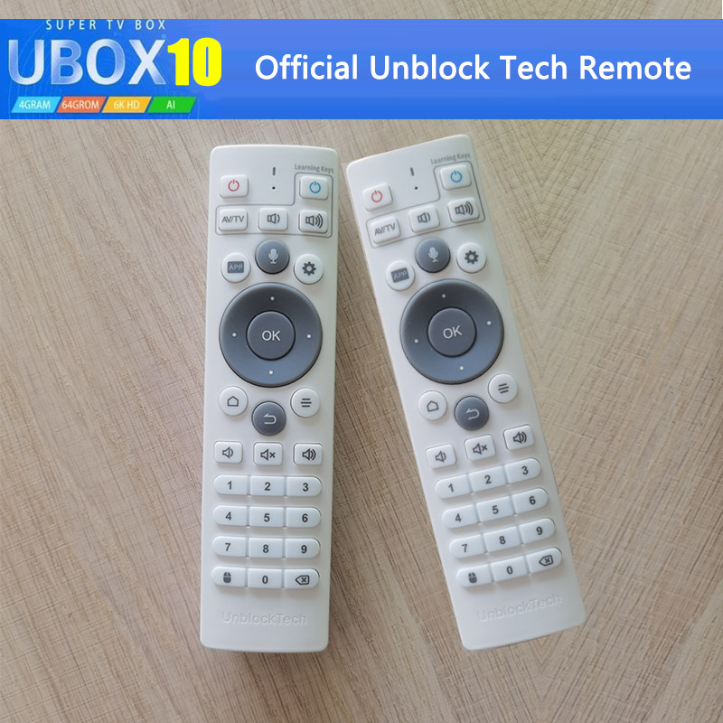 How to set up the remote control of Unblock 10 TV box?
