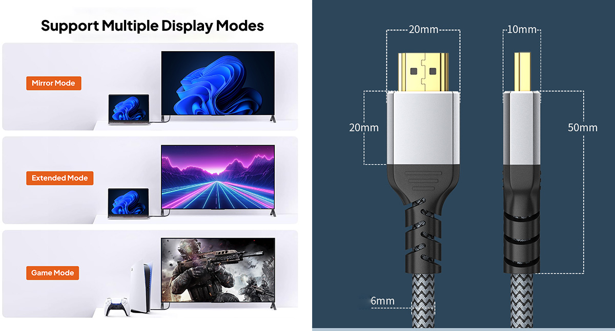 HDMI 2.1 8K 케이블(48Gbps) - 차세대 엔터테인먼트를 위한 초고속 인증