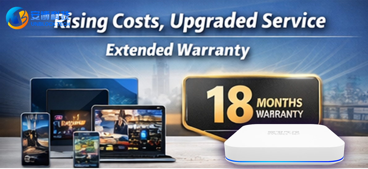 Unblock Tech UBOX12 18 Month Warranty
