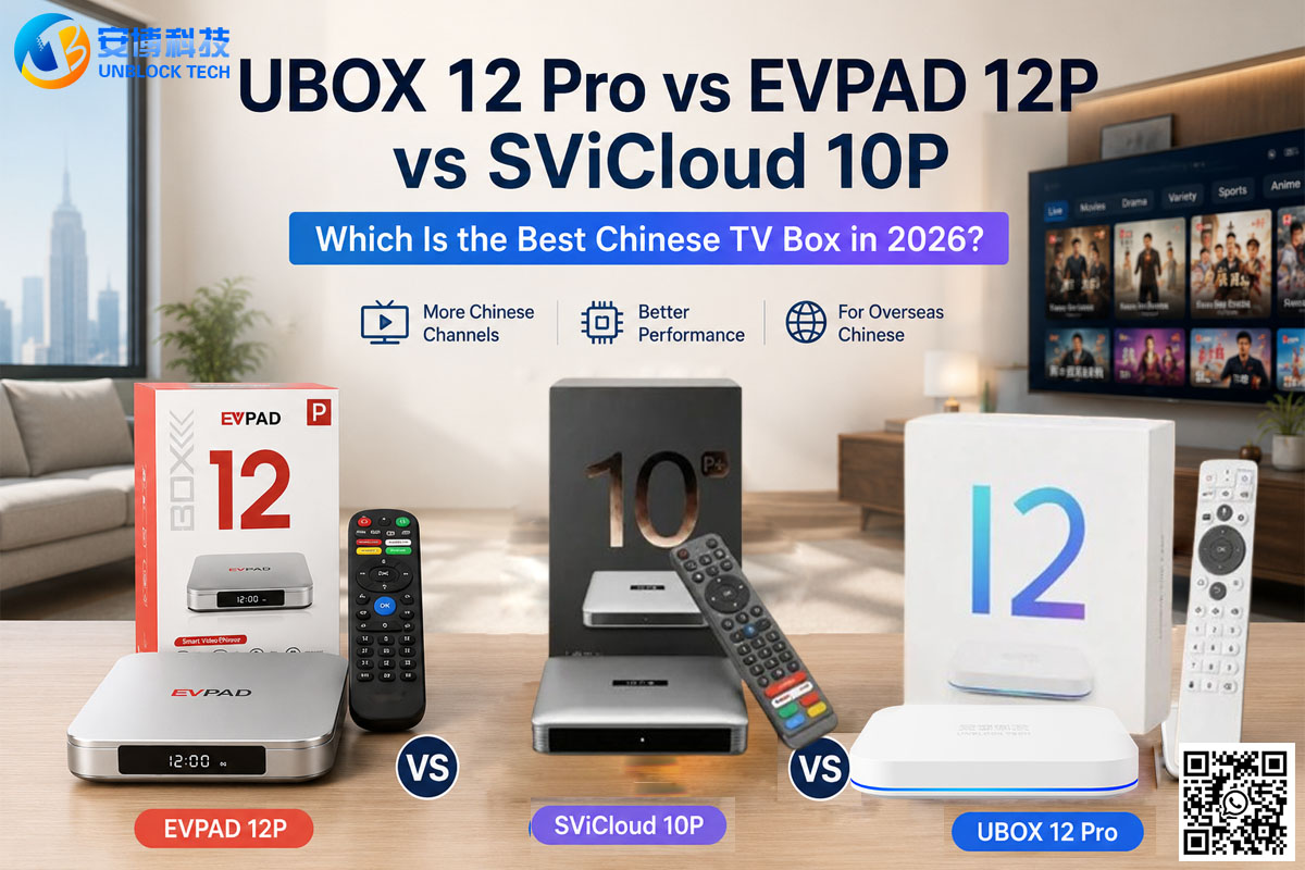 UBOX 12 Pro vs EVPAD 12P vs SViCloud 10P: Which Is the Best Chinese TV Box in 2026?