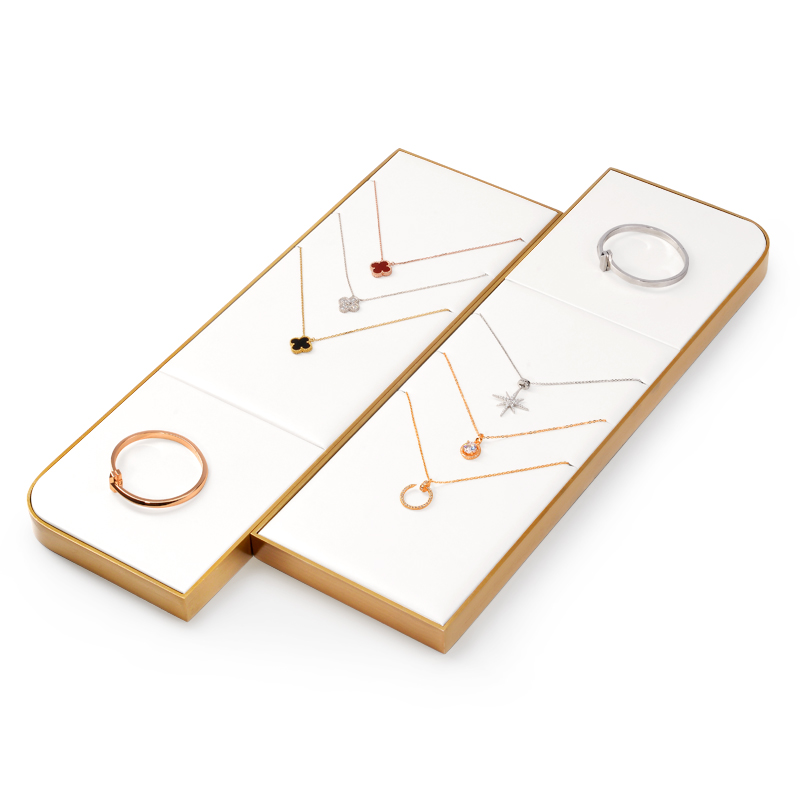 New Design Multi Functions Luxury Jewelry Display Set White Jewelry Showcase Displays