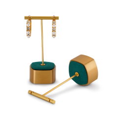 New Design Jewelry Store Counter Display Stand Set Earring Pedant Mirco fiber Display Set